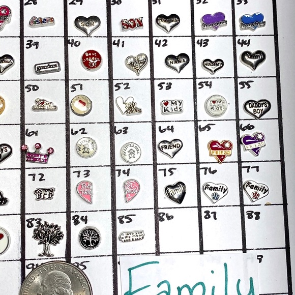 LC-#4 (4X) Family locket charms - Picture 7 of 8
